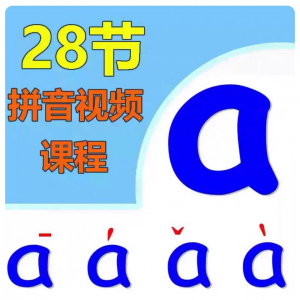 小学汉语拼音视频教学习拼读训练声母韵母教程儿童基础启蒙师资料-鑫杰虚拟电商货源网-虚拟货源产品网站