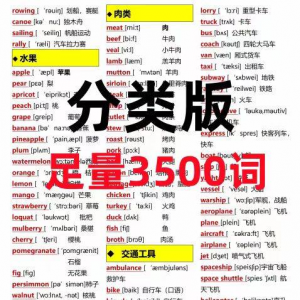 7天背完3500词初中单词中英文分类可以快速记忆英语学霸词根词缀-鑫杰虚拟电商货源网-虚拟货源产品网站