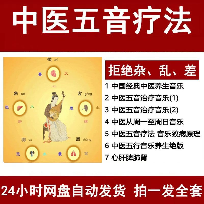 中医音乐疗法五行五音频视频养生馆全套宫商角徵疗愈解压音药mp3-鑫杰虚拟电商货源网-虚拟货源产品网站