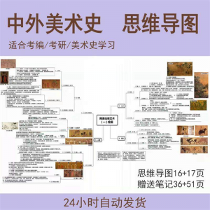 外国美术史思维导图中国美术史思维导图美术作品艺术设计考编考研-鑫杰虚拟电商货源网-虚拟货源产品网站