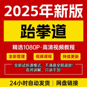 2025跆拳道视频教学课程零基础学习入门竞技跆拳道培训技术教程-鑫杰虚拟电商货源网-虚拟货源产品网站
